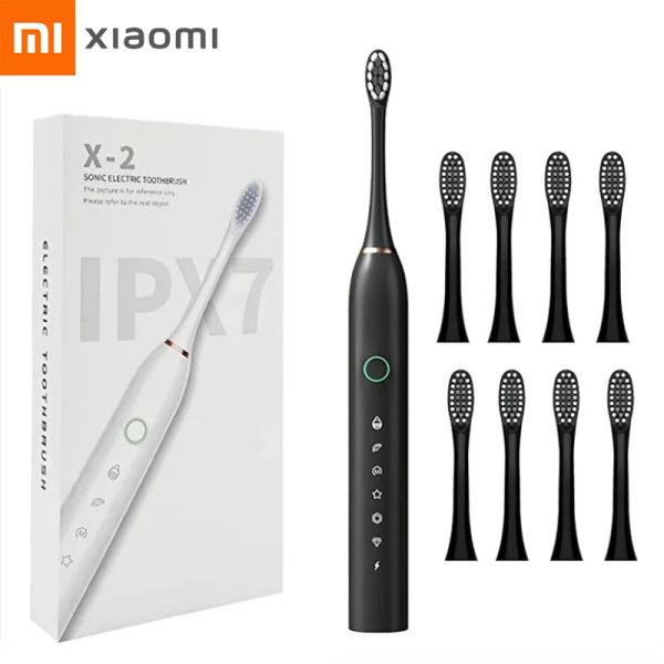 Produtos Xiaomi Mijia Sonic Electric Toothbrush Charger USB para adultos 6 modos Timer inteligente IPX7 Brilhos de dentes ultrassônicos à prova d'água