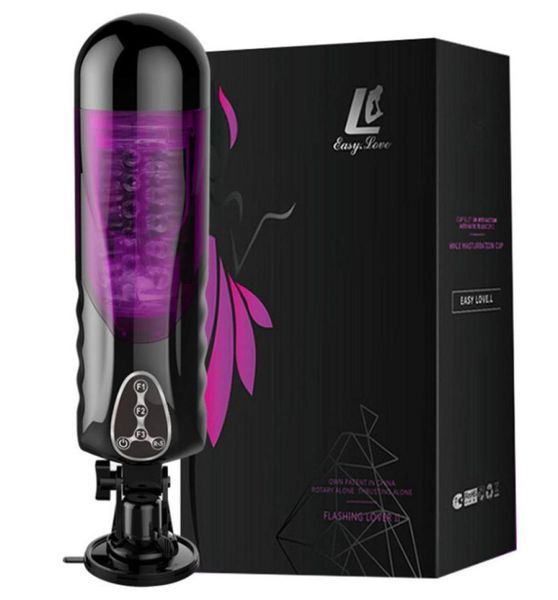 EasyLove Sex Machine Lautomatic Highspeed Телескопическая севооборот мужчина мастурбатор вручает реалистичные киски секс -игрушки для мужчин S10318548045