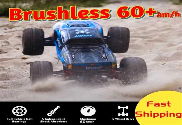 RC Auto Brushless Fast 60 km H ad alta velocità Remoto Mostro Truck Drift 4WD Veicolo fuori strada Boys Dealps Regalo per adulti 2201206114797