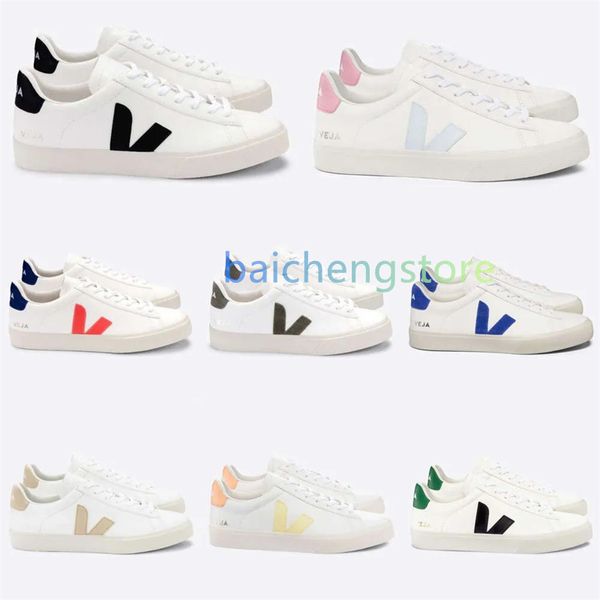 Casual 2005 French Brasil Green Earth Green Life de baixo carbono V Life / Cotton Cotton Flats Sneakers Women Women Classic White Designer Shoes Mens treinadores K5