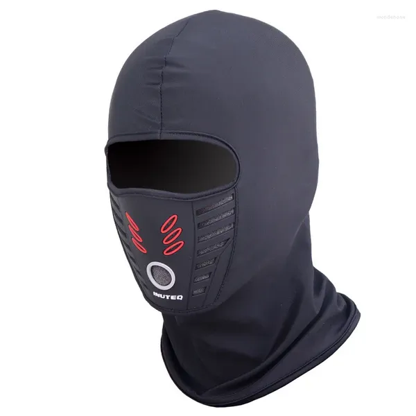 Capacetes de motocicleta máscara face máscara de vento balaclava térmica de inverno moto de cabeça de cabeça quente pescoço lycra lyces lenços de esqui chapéus de esqui