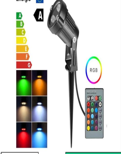 Светодиодные светодиодные газонные лампы RGB 12W ландшафтная ландшафтная ландшафтная ландшафтная ландшафтная ландшафтная ландшафтная лампа всплеск