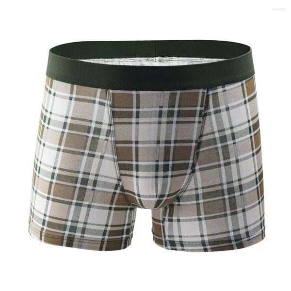 Underpants sexy biancheria bianche da uomo pantaloncini boxer morbido in cotone stampata mutandine da uomo 2024 Brand Sports Lingerie #zer