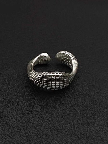 Mimari Yapı Dilini Takı Tasarımına Birleştirme 925 STERLING Silver Hollow 3D Baskı Teknolojisi Mimari Yüzük