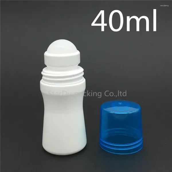 Garrafas de armazenamento 15pcs/lote 40ml Rolo de plástico em garrafa PP Fragrância de recipiente de desodorante com rolo