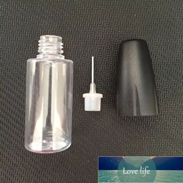 Simple nuove bottiglie di contagocce in plastica da 10 ml con punte in metallo a bottiglia ago vuoto contenitore in plastica in plastica per succo