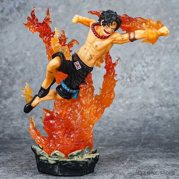 Figuras de brinquedo de ação 16 cm One Piece Anime Figura GK Portgas D. ACE Ação Figura PVC Collection Modelo Collectible Doll Toys