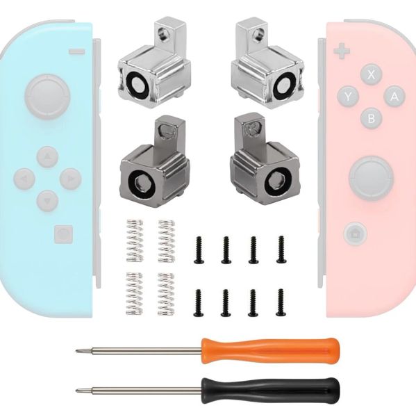 Мыши 15 в 1 металлическая защелка Alternaive для Nintendo Switch Oled Controller Gamepads Замена оригинальных инструментов для ремонта с жесткой кандалом