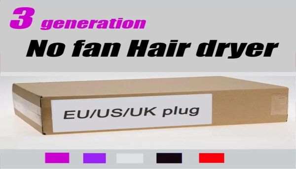 Poderoso sem fãs Profissional Salon Secador de cabelo Secagem rápida Controle de calor inteligente projetado para vários tipos de cabelo HD 3rd Generat3423631