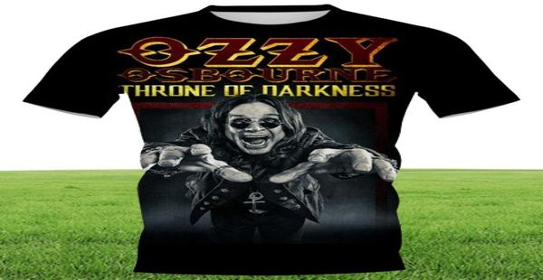 Cloocl 3D Printed Tshirts Rock Singer Ozzy Osbourne Diy Tops Mens Персонализированная повседневная одежда Slim с коротким рукавом Street Strie Shir5825031