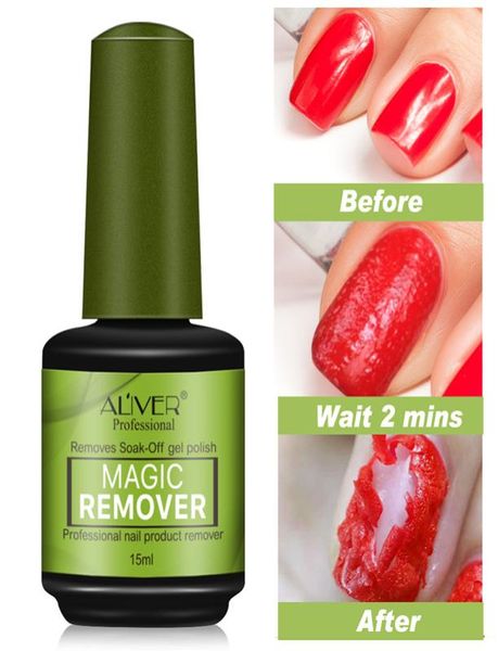Aliver Brand Nagel Gelpolish Remover Magic Remover gesund schnell innerhalb von 23 Minuten Gelnagellack UV Esmaltes Permanentes Basis Top C7364272