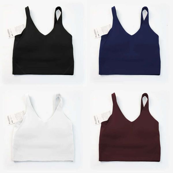 Tank ll Top Buttery Weich Yoga Tops U Back BHs eingebaute Tassen Sport Bra S