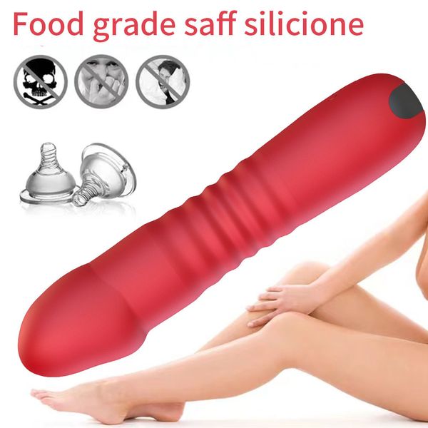 Sexspielzeug Dildo Dehnung Zunge lecken Saugen G-Punkt-Clitoris Vibrator für Frauen Fernbedienung Verschleiß vibrieren vibrieren