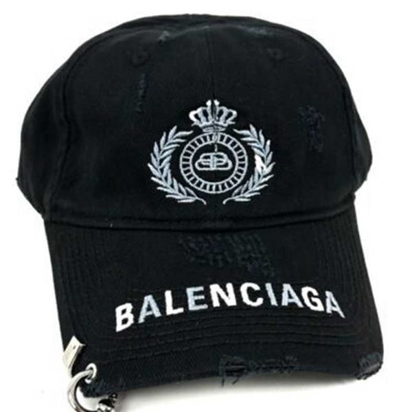 Designer Baseball Hat Hat Fashion Ball Ball Ball Cap Belenciagaa Centro angustiado Logo