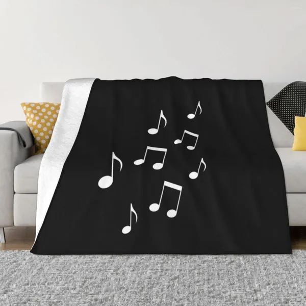 Coperte Note musicali Regalo musicista Simboli musicali gettano una coperta decorativa morbida