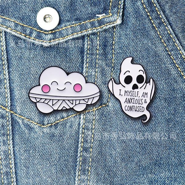 Halloween Horror Scary Night Emaille Pins süße Anime -Filme Spiele Harte Emaille Pins Sammle Cartoon Brosche Rucksack Hat Bag Kragen Lampelabzeichen