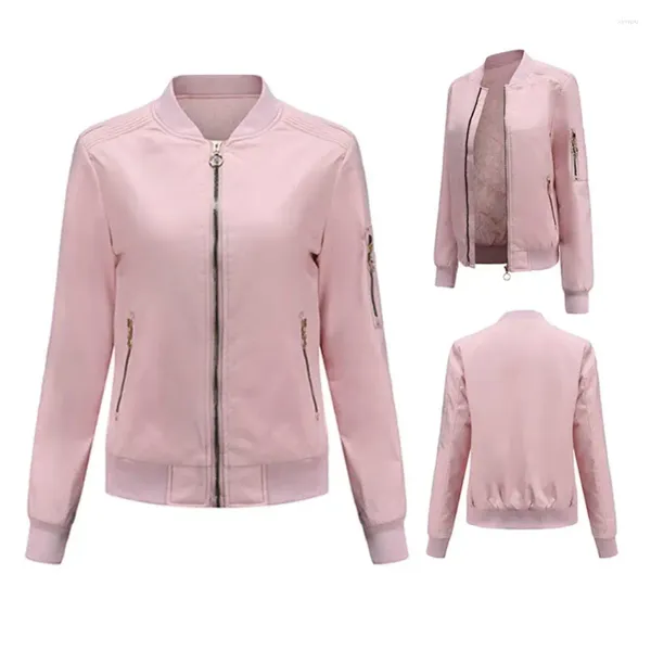 Giacche da donna decorazione con cerniera giacca manica a manicotto versatile copino con zip-up morbido calda elegante con polsini elastici per la molla