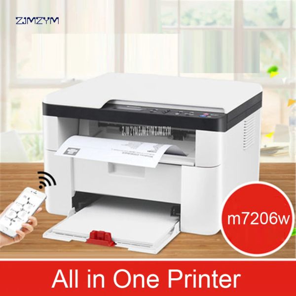 Stampante Wireless Laser Printing Hine Copia Scansione Office Triple Business Multifunzione M7206W All in una stampante 600*600dpi