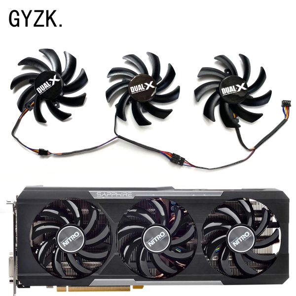 Pads neu für Sapphire Radeon R9 380 390 390x 280 290 290x Nitro/Vaporx OC Graphics Card Ersatzlüfter