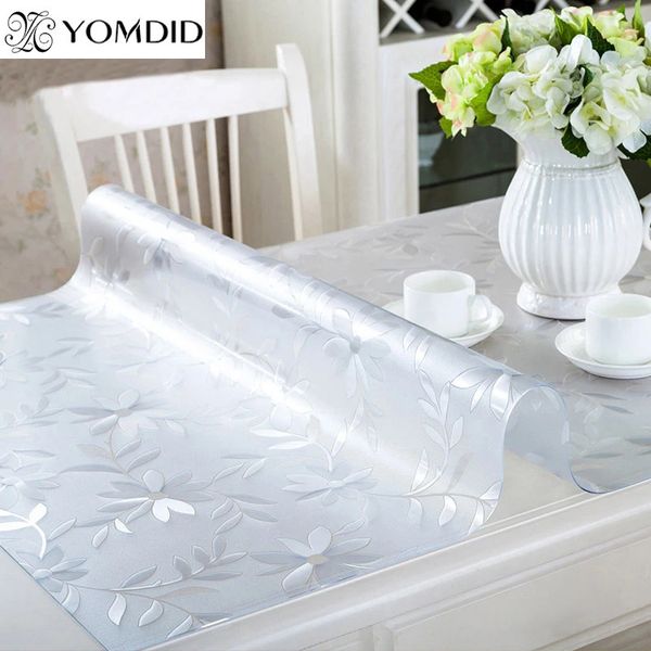 Weichglas Tischdecke PVC -Tischtuch klar/mattöl wasserdichte Küche Esstisch Abdeckung für Tabelle 240402
