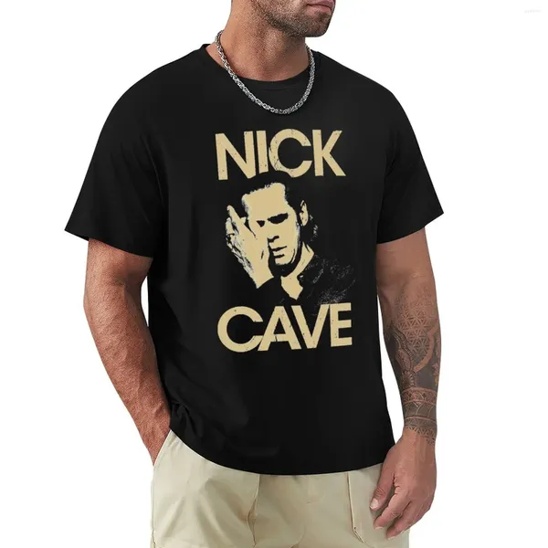 Men's Polos Nick Cave-Nicholas Edward T-shirt para um garoto menino Whites Mens Graphic Camisetas grandes e altas