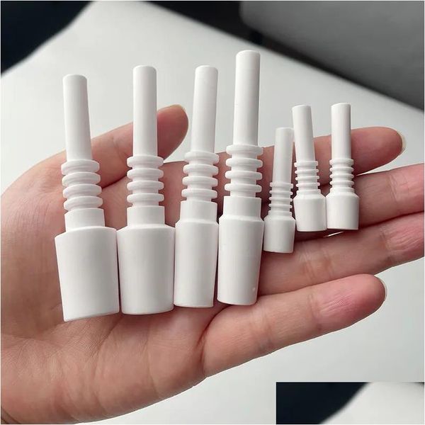 Accessoires Mini kleine Keramiknagelspitze 14mm männlich für NC -Nektar -Kollektor Kits Ersatz Dab Nägel Tipps Drop Lieferung Hausgarten Ho otehu