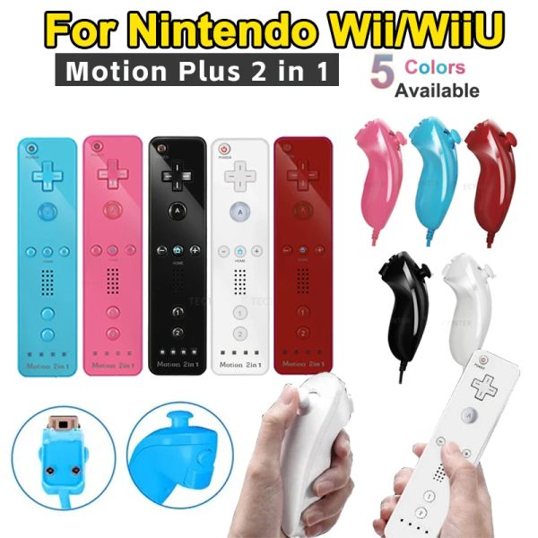 Ratos compatíveis remotos nintendo wii console wireless gamepad controlador nunchuck controle remoto joystick joypad movimento opcional plus