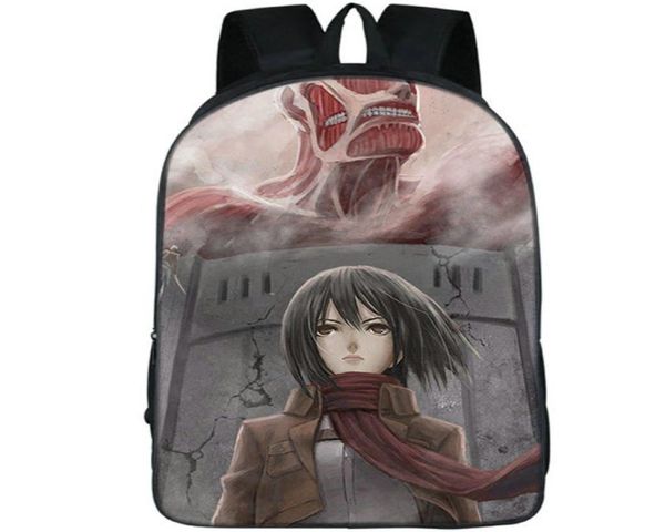 Mikasa Ackerman Backpack Scout Regiment Fighter Day Pack Cartoon School Borse Nice Packsack PO Ruckack Sport Schoolbag Outdoor D2555312