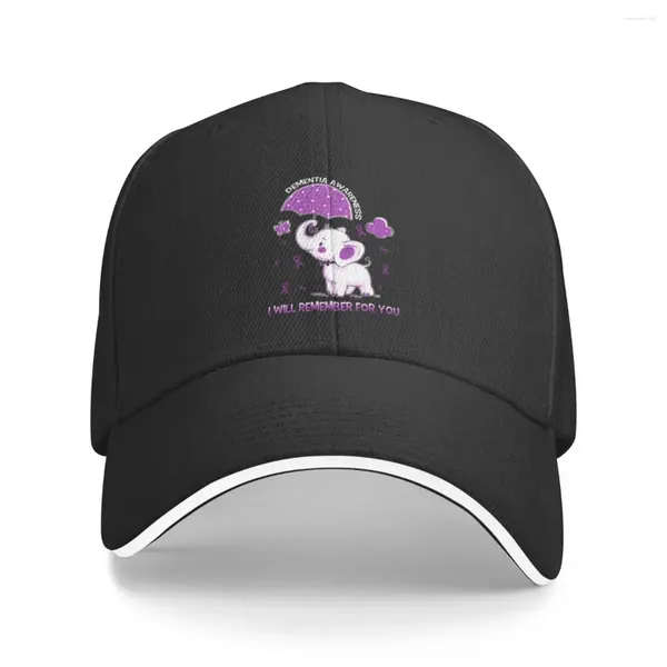 Caps de bola Consciência de demência Elefante de manga longa Camiseta de beisebol Visor Sun for Women 2024 Men's