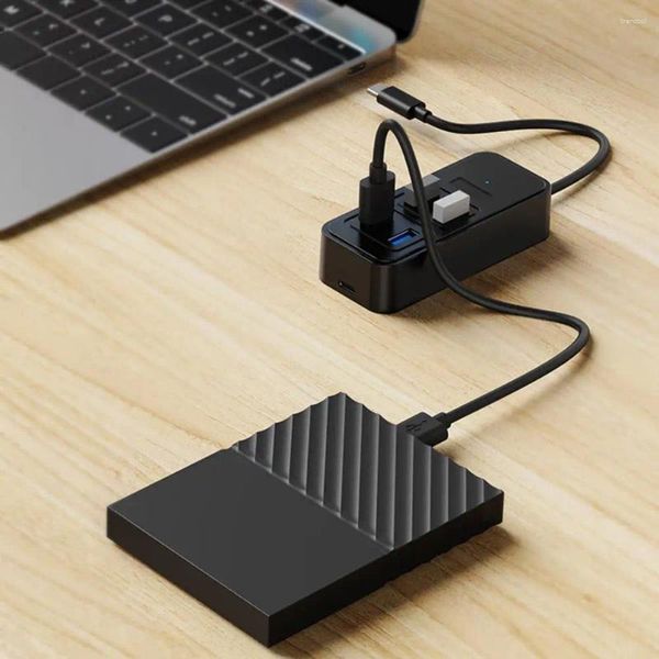 Hub Type-C с портом питания USB-C Внешняя клавиатура USB Efficial 4-в-1 Multifunctional для высокого