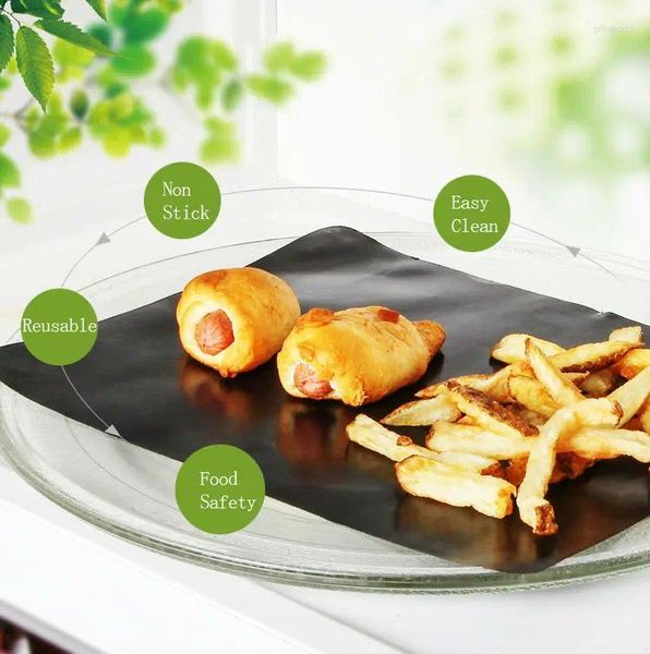 Backwerkzeuge 12 PCs/Los 40x50 cm Nicht -Stick -Grillmatte Reuasble Kochblech Ofenauskleidung