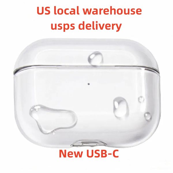 Für USB-C Airpods Pro 2 Bluetooth-Kopfhörer Airpodspro ANC Max-Zubehör Solid Silicon Deckung Wireless Earphone Headset Water Proof Schockdicht