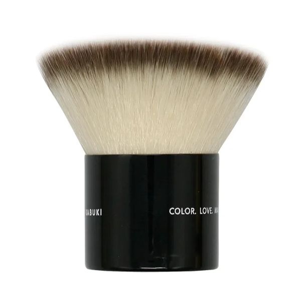 1pcs de alta densidade Brush de fundação sem costura Conjunto de capa plana com saco de armazenamento Brush de maquiagem Bush blush kabuki Cosmetics Tools