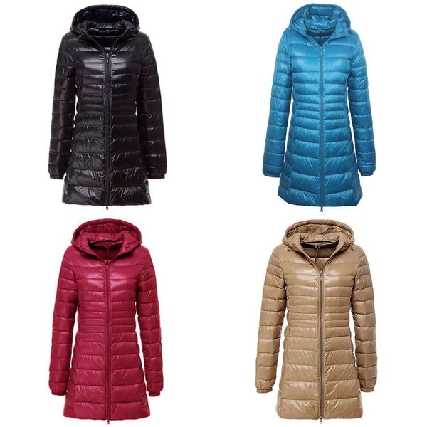 Pack ll it Long Jackets Yoga sottile giubbotto con cappuccio con cappuccio con cappuccio Solido sportivo inverno inverno