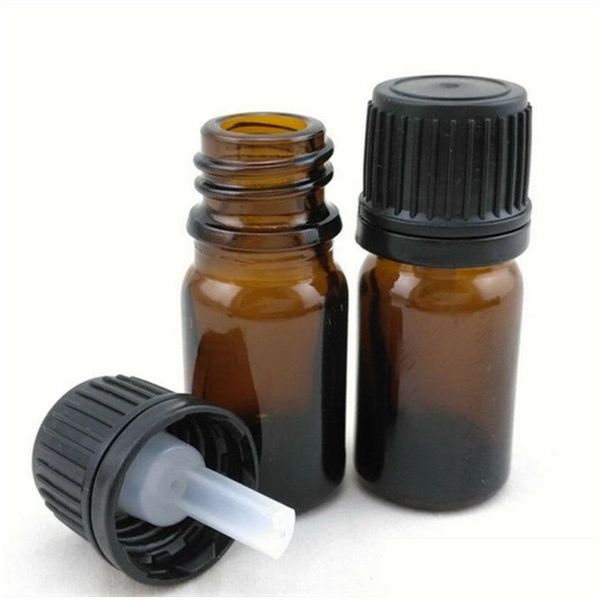 Garrafas de embalagem Vidro de atacado para óleos essenciais Os frascos giratórios com aromaterapia com tampa de orifício por amostras DIY Supplies Tool Drop Deli DH0WJ