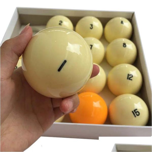 Billardzubehör XMLivet 1PC Single Russian Billard Ball 68 -mm Pool Game Harz Cue -Bälle für ursprüngliche Taiwan hohe Qualität 240315 OTYPH