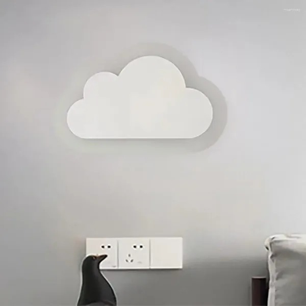 Lampada a muro Nursery Room Light Mark Cloud Calda per bambini Plug-in Plug-in per la protezione degli occhi camera da letto