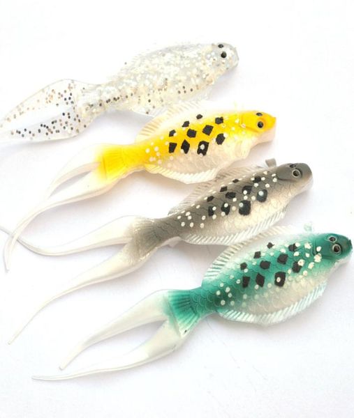 1PCS Bait Bait Modelo de cauda Lures de pesca 12cm 8g Larva de sílica artificial Larva de pesca macia Wobbler Minnow Lure Bait Soft4240827