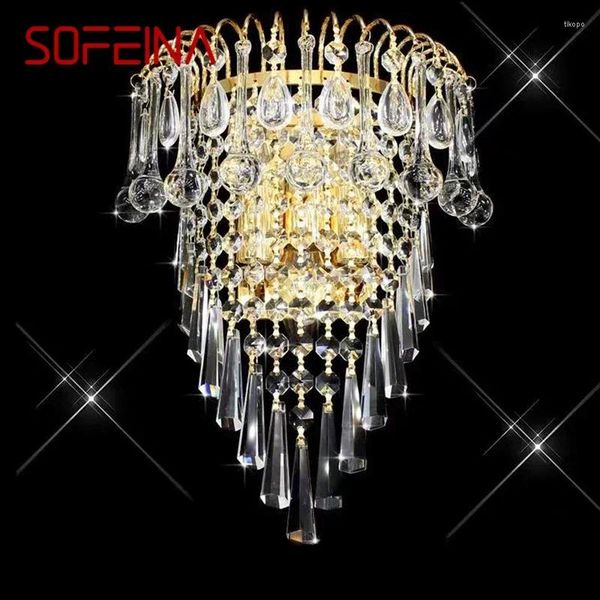 Настенная лампа Sofeina Современное хрустальное внутреннее искусство