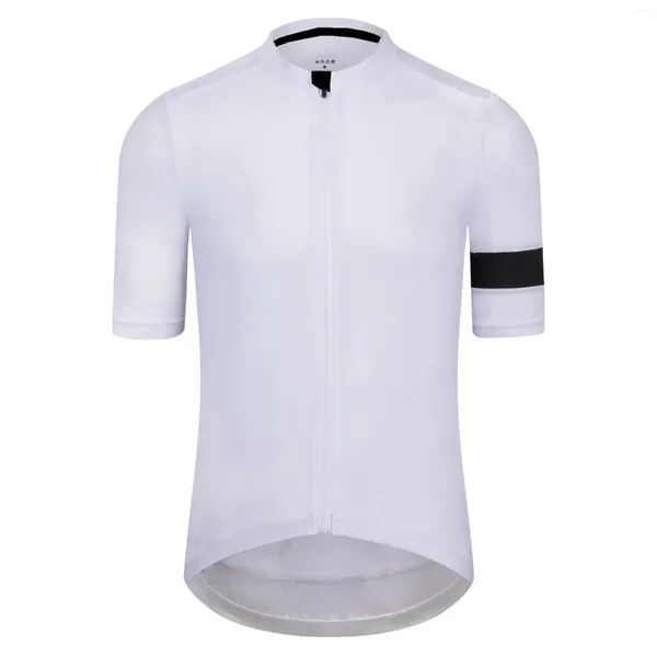 Rennjacken Herren -Radfahren Jersey White Short Sleeve Stitching Frühlings- und Herbst -Mountainbike -Professionelle Team