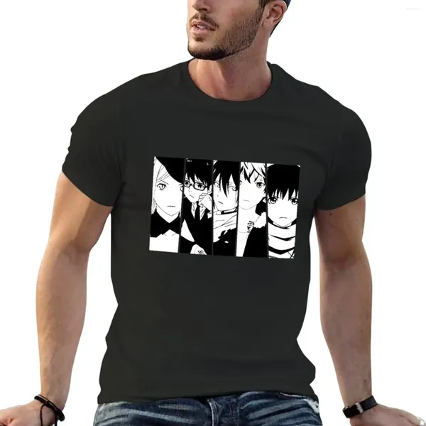 Polos masculinos cinco membros Anime Noragami Art Gift for fãs T-shirt Roupos fofos Camisa de estampa de animal de animais Tops Men Graphic Tiz camisetas