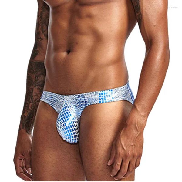 Underpants Men slips sexy mutande gay maschile maschile in pelle finta guscia a bassa busta a bassa vita slip pene cueca calzoncillos hombre m-xxl