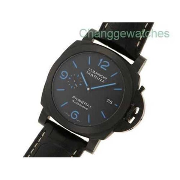 Relógios de luxo Designer Wristwatch Mens assista Penerei Pam016661 Luminousr marina carbotech fibra de fibra de carbono Caso automático # d102yokiizq0