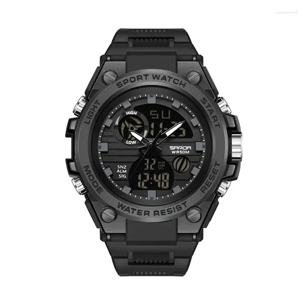 Orologi da polso Fashion Black and Gold Schema di colori da uomo Guarda Sport Sport Outdoor Leisure Business