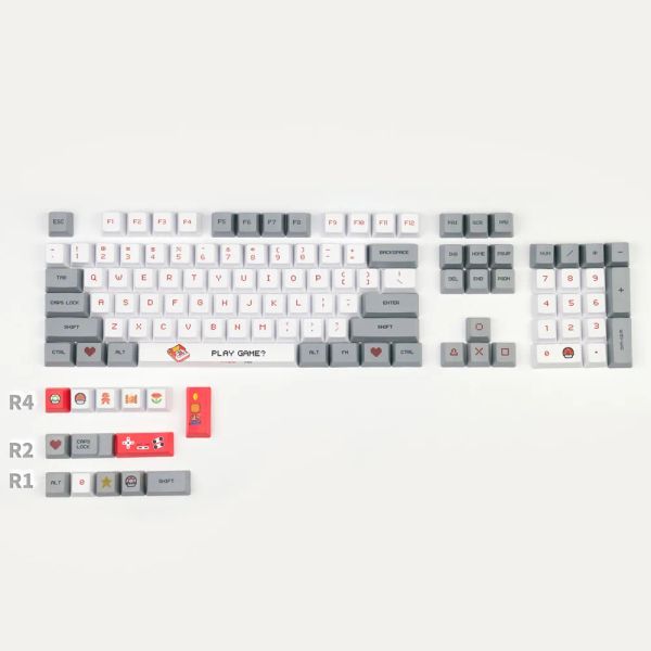 Combos 116kyes Game Boy PBT Keycaps OEM Perfil Asiático Layout Keycaps para MX Switches GH60 GK61 GK64 84 87 104 108 Teclado mecânico