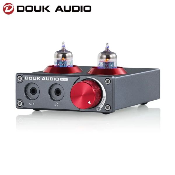 Verstärker Douk Audio Mini Jan5654 Vakuumrohr Phono Preamp für Turntables Telefon/PC/MP3/TV Home Stereo Preamp Kopfhörerverstärker