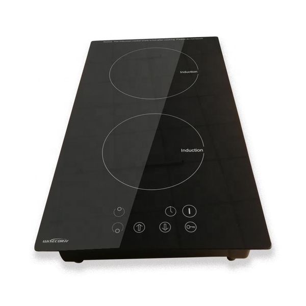 Elektrokocher 2 Brenner Induktion Cooktop Touchscreen vertikaler Home Cooker Herd ETL Zertifikat