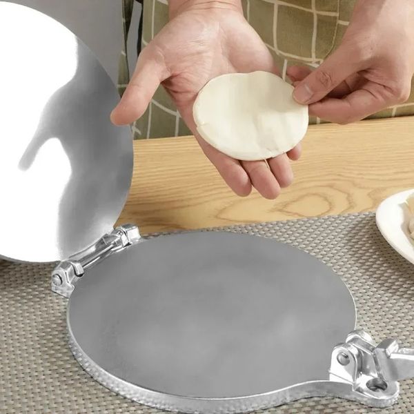 Tortilla Pressemacher Aluminiumlegierung DIY Handbuch Mais Tortillas Presswerkzeuge Langer Griff Anti-Rust für die Küche zu Hause Küche