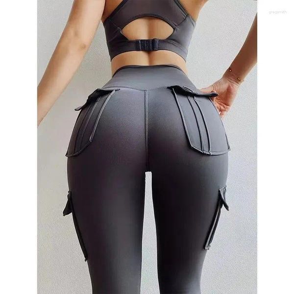 Frauenhose Yoga Hüftleben Hosen Frauen Korean Joggpants Frau hoher Taille enge Pant