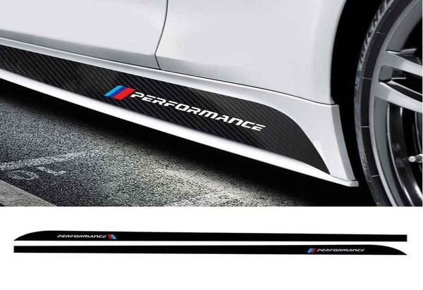 Styling Car Skirt Strips Strips Strips Strips Strips Adesile per BMW M Performance per BMW Motorsport Black Fibre Decals in fibra di carbonio 3D 5D esterno D9469374